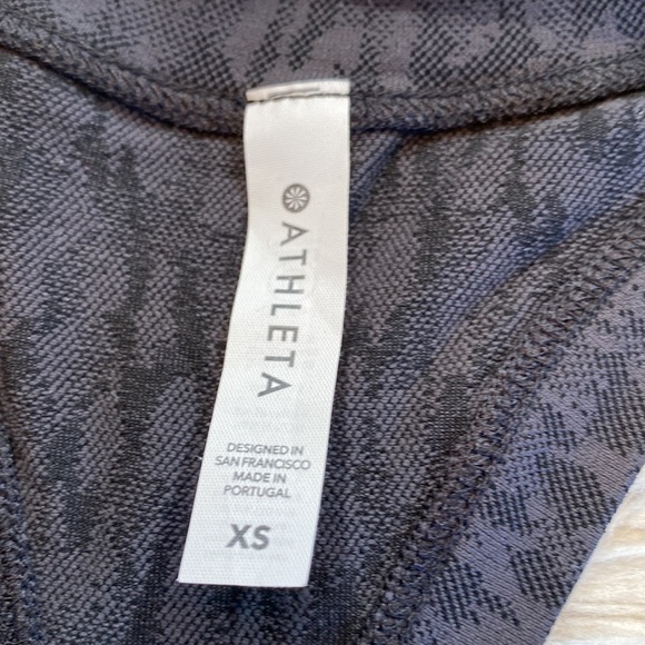 Athleta Momentum Seamless Allure Leopard Print Racerback Tank sz XS - Picture 9 of 11